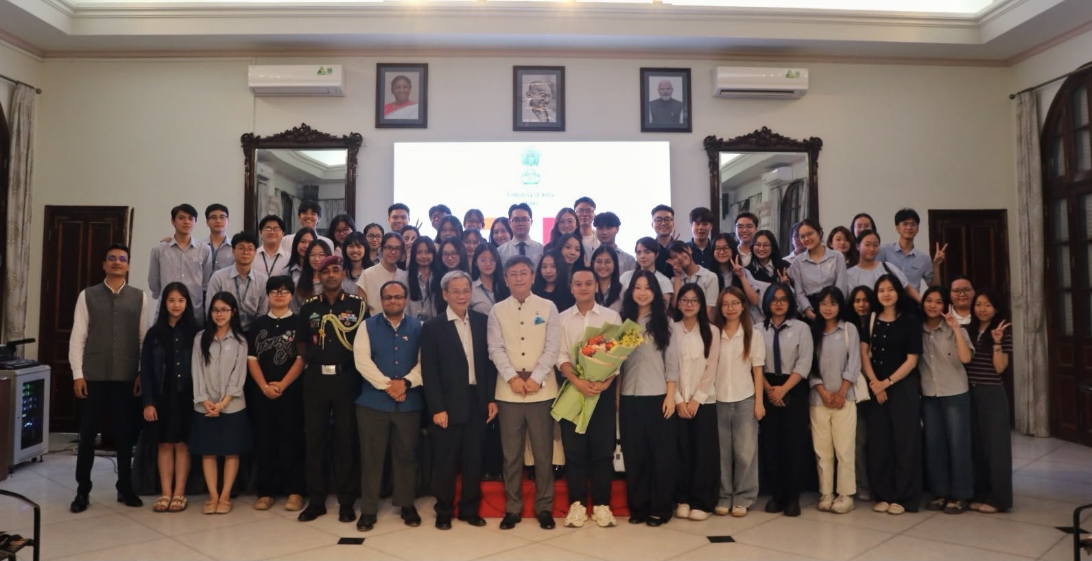 Interaction with students from Diplomatic Academy of Vietnam at Embassy