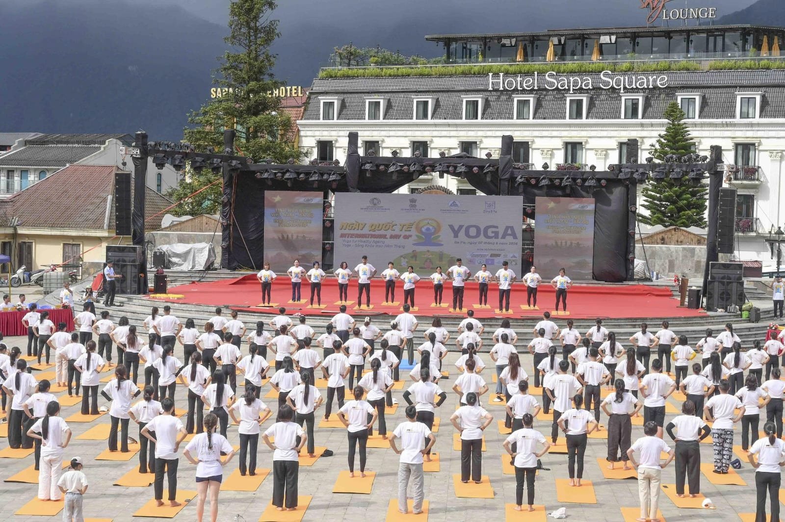 Yoga Session at the scenic city of Sa Pa by Embassy of India, Hanoi