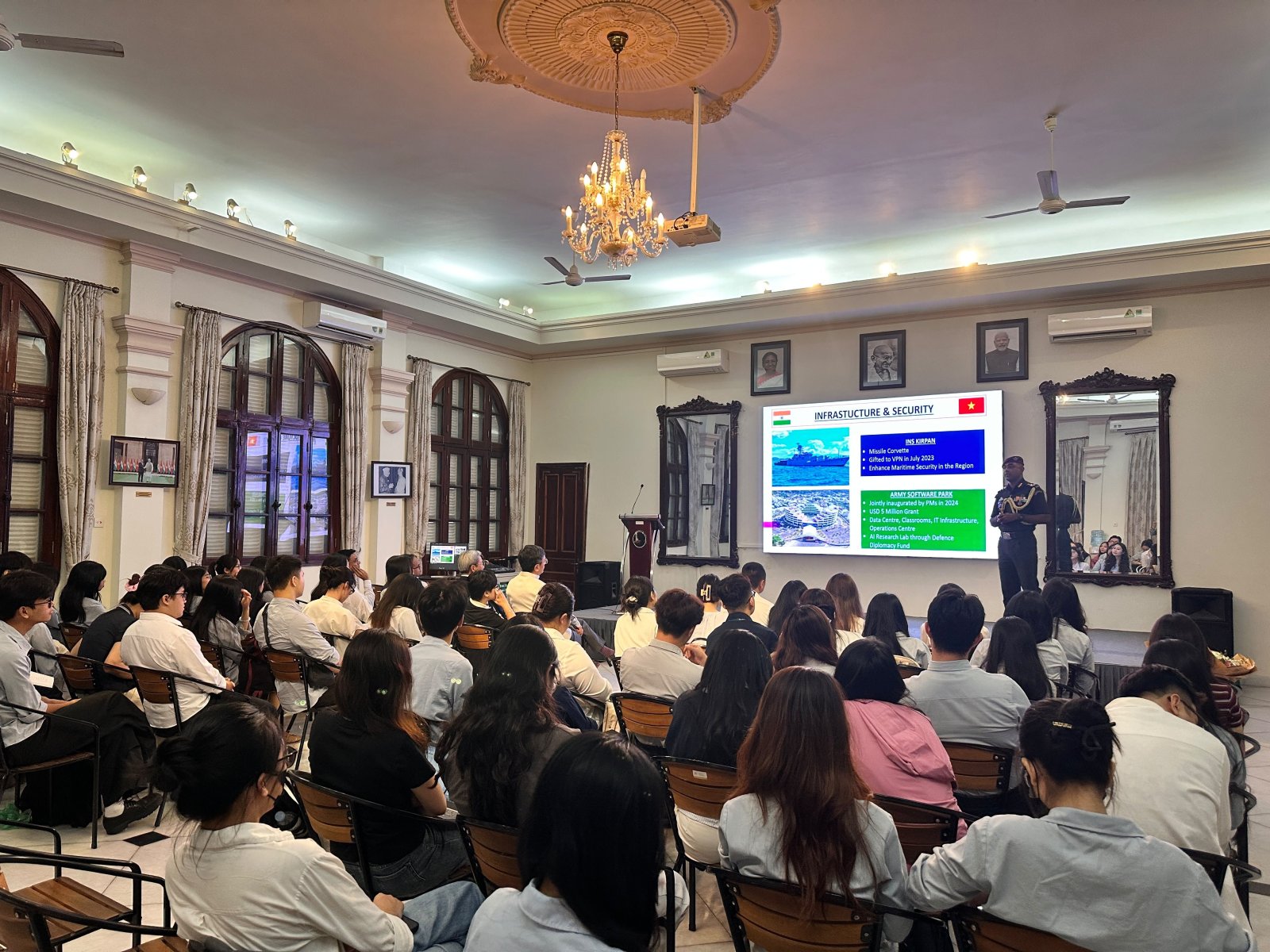 Interaction with students from Diplomatic Academy of Vietnam at Embassy