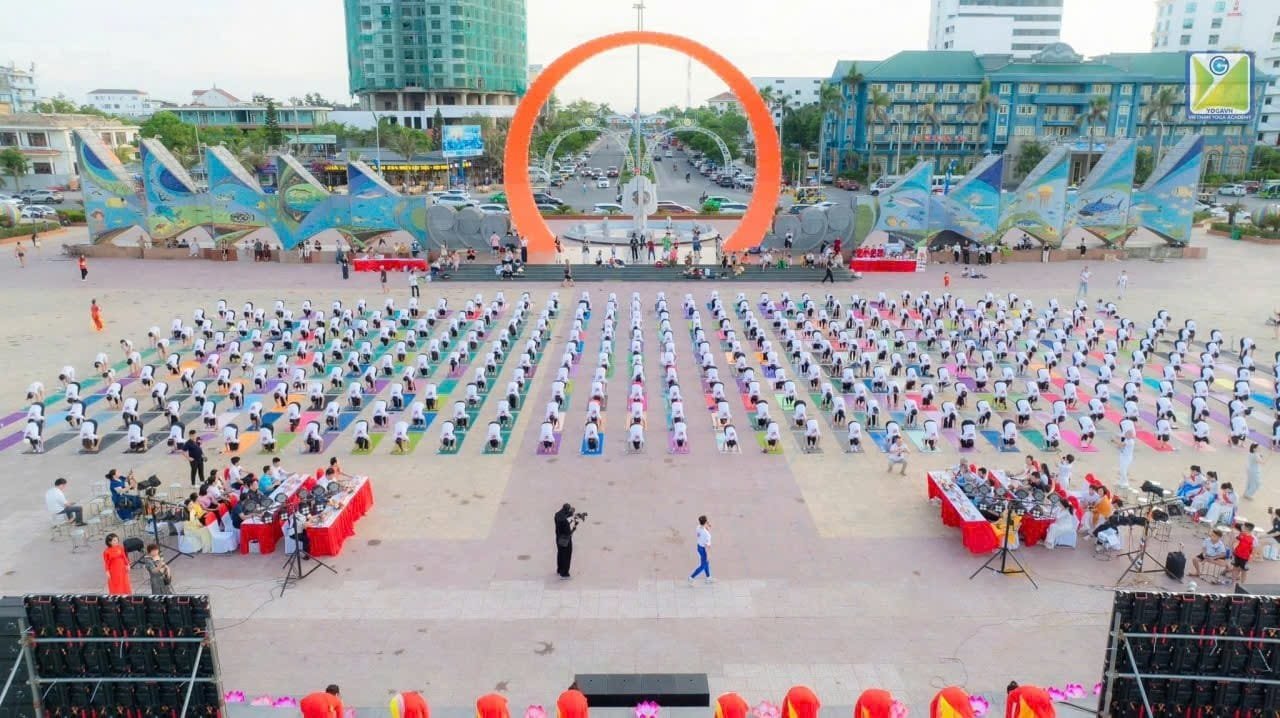 Celebration of 12th International Day of Yoga in Nghe An Province