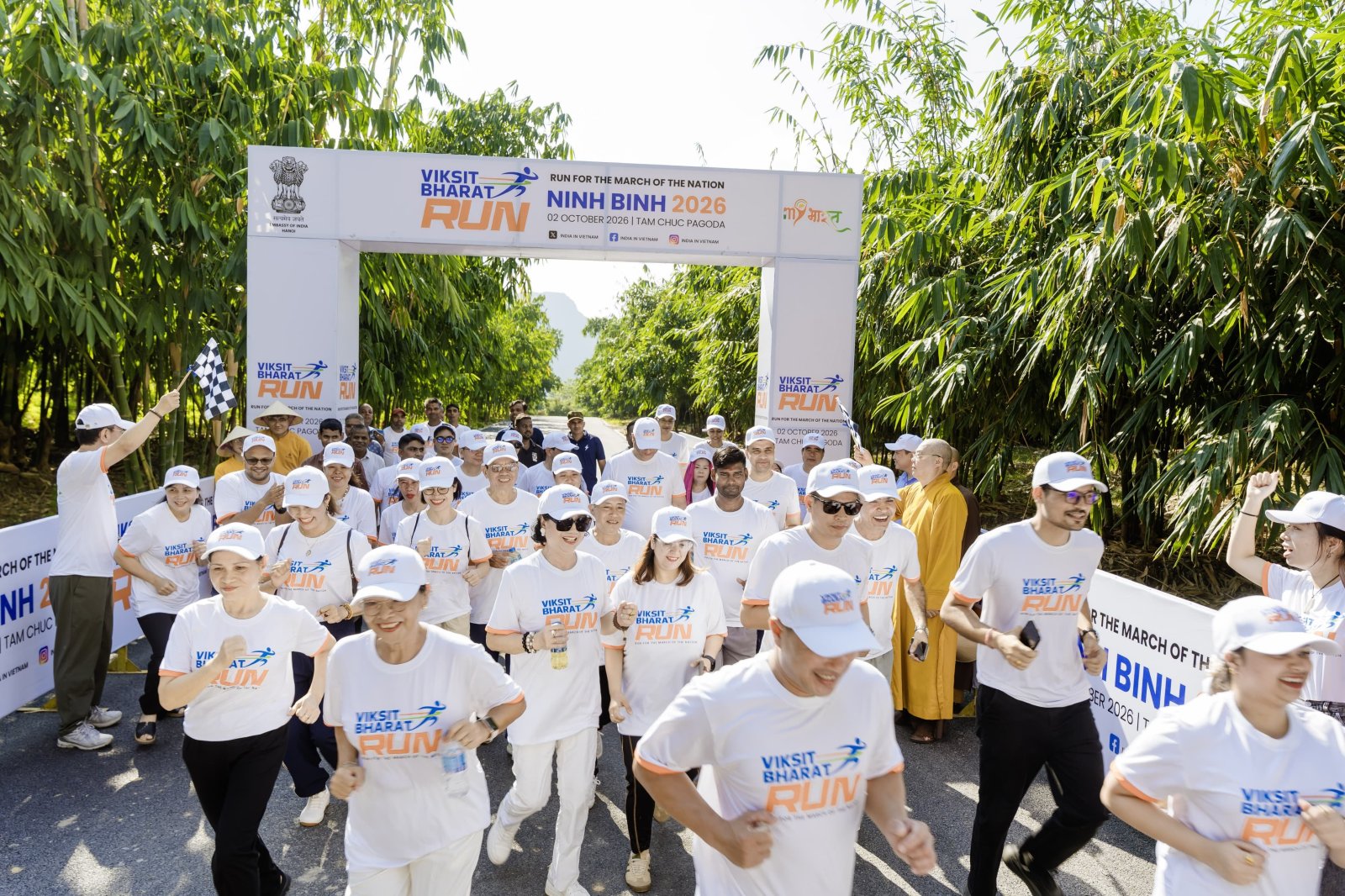 Viksit Bharat Run (VBR) - 2026, at the Tam Chuc Pagoda in Ninh Binh on 02 October 2026