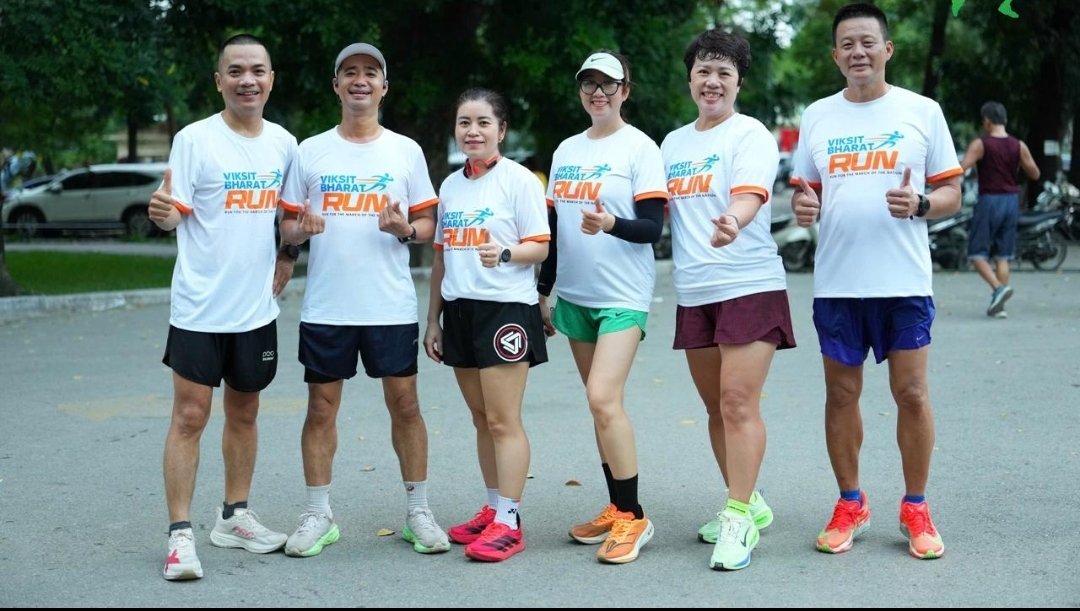 Viksit Bharat Run at Thong Nhat Park, Hanoi on 02 October 2026