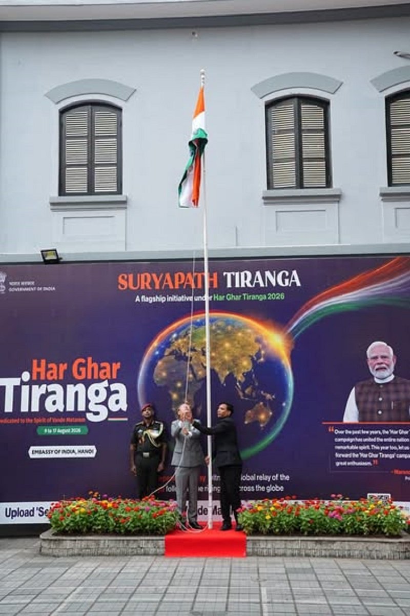 Celebration of 80th Independence Day of India in Embassy of India, Hanoi