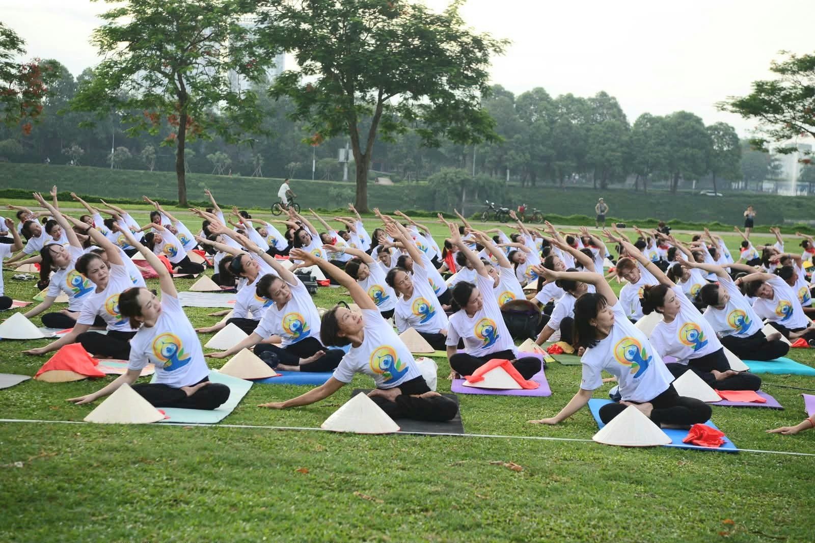 Yoga session in the run-up to the 12th International Day of Yoga on 14 June 2026