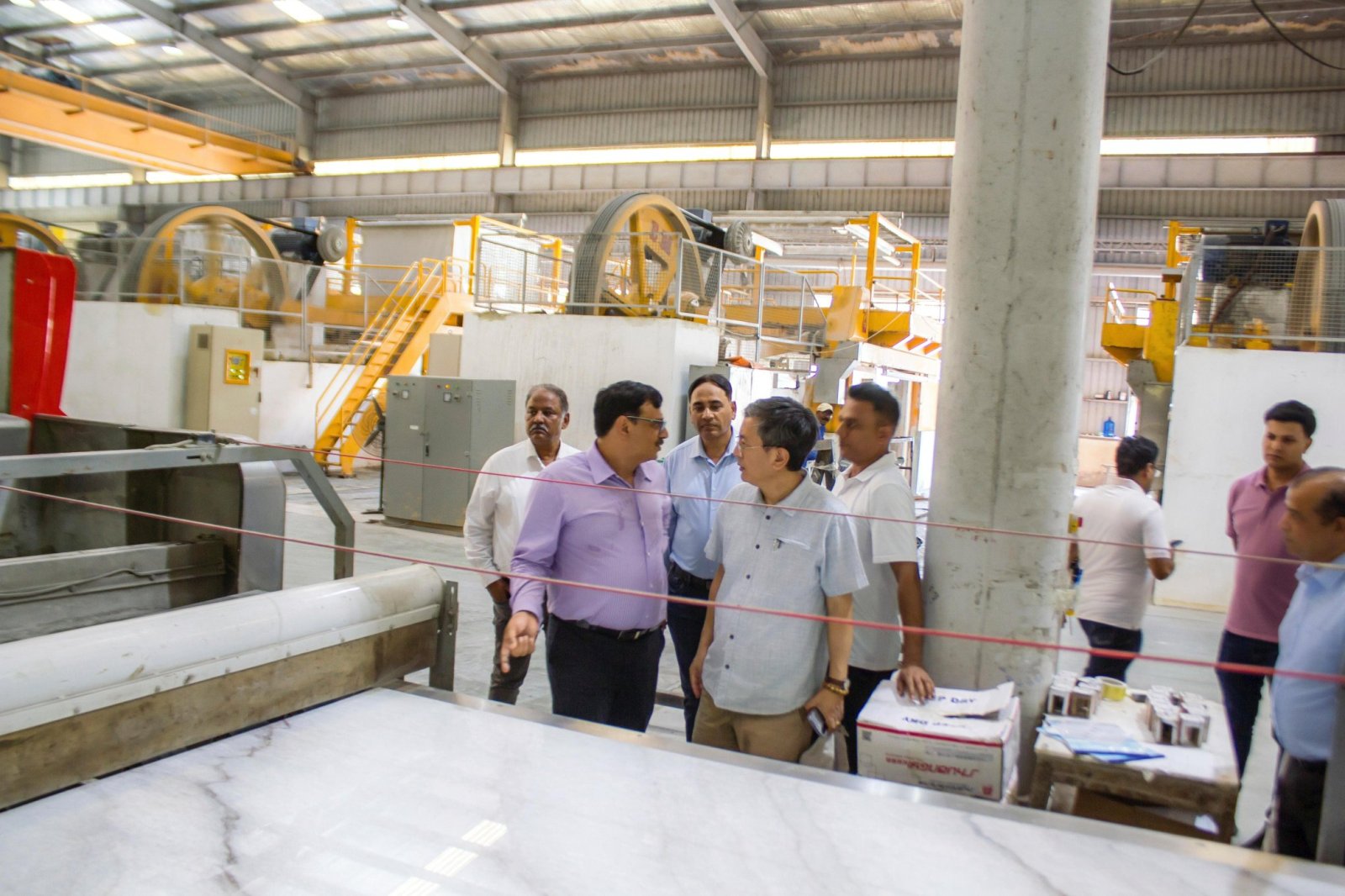 Ambassador's visit to Luc Yen Commune and interaction with Indian Marble companies