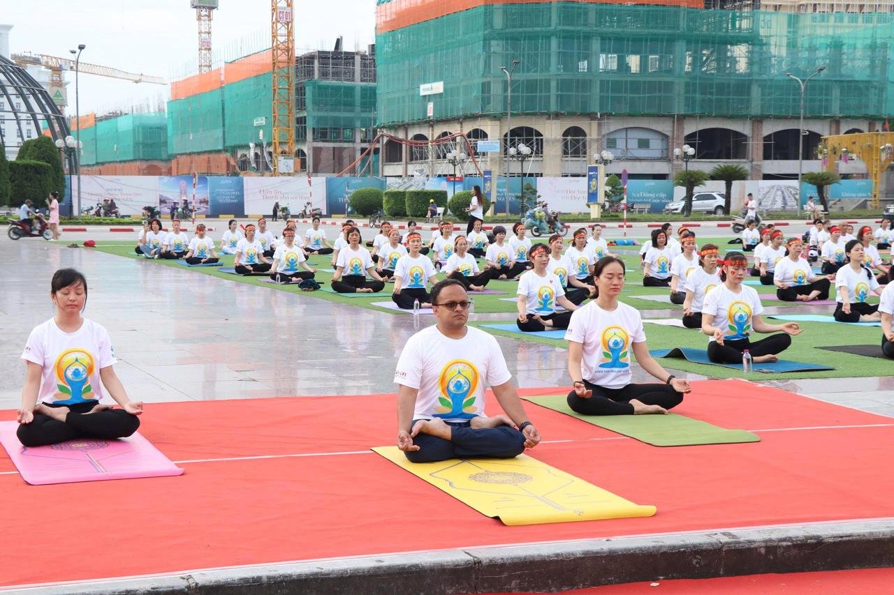 Yoga Session at the Vo Nguyen Giap Square, Thai Nguyen
