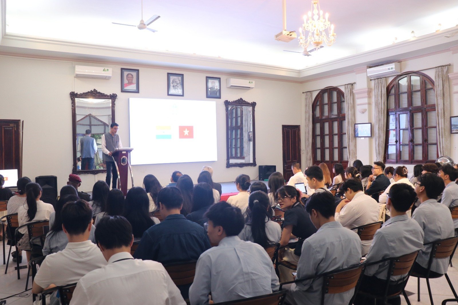 Interaction with students from Diplomatic Academy of Vietnam at Embassy