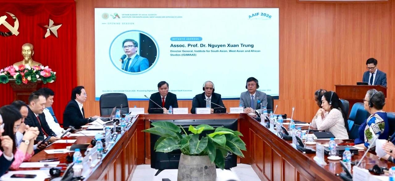 Ambassador delivered the Opening Remarks at the 'Asia-Africa International Forum 2026: Promoting Digital Connectivity of the Global South Countries' organised by VASS on 15 October 2026