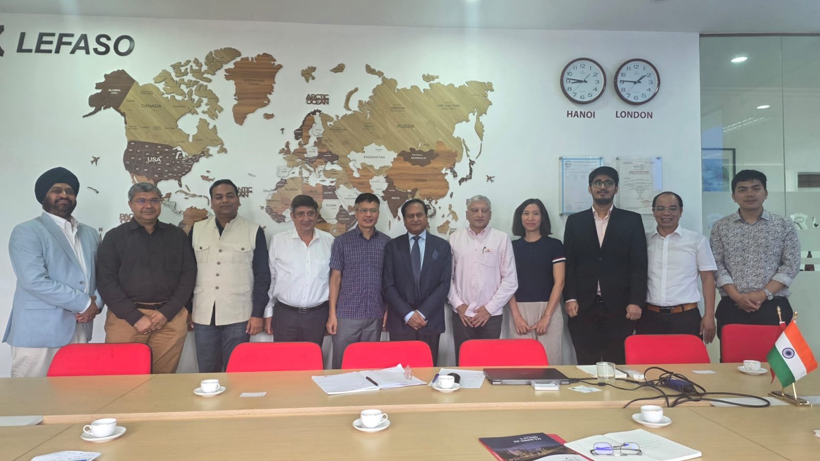 Ambassador met a delegation from Agra Footwear Manufacturers and Exporters Chamber
