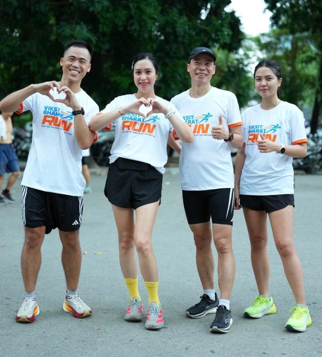 Viksit Bharat Run at Thong Nhat Park, Hanoi on 02 October 2026