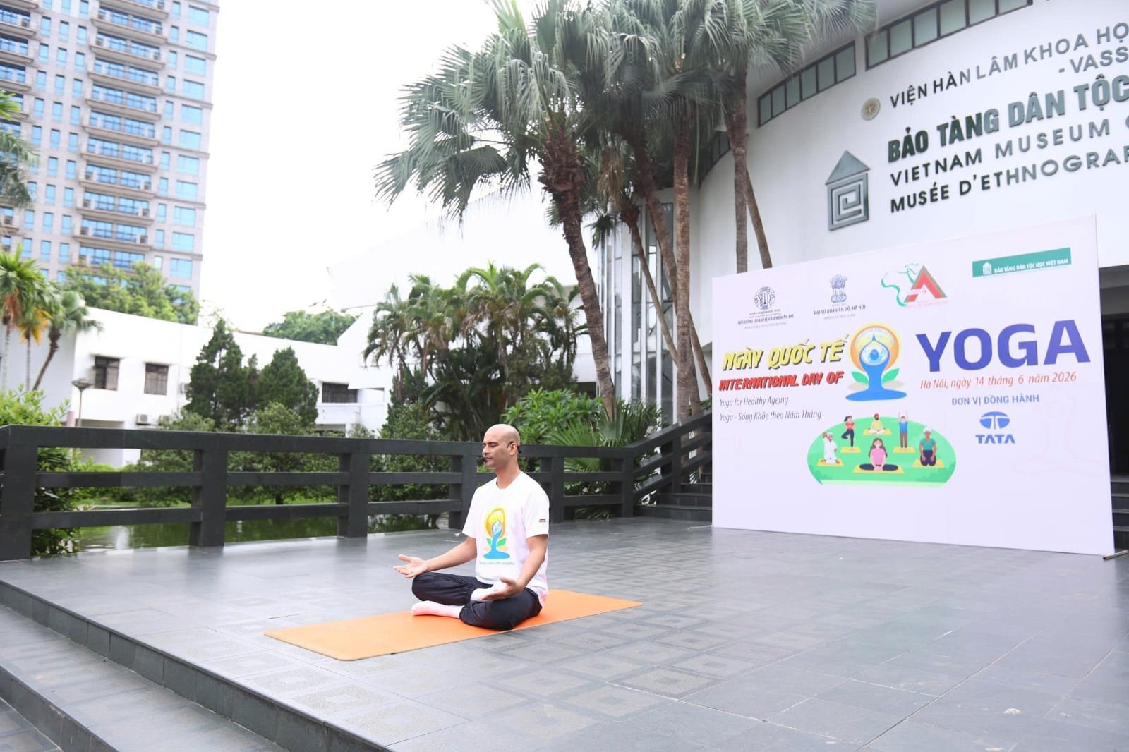 Yoga session at Viet Nam Museum of Ethnology on 14 June 2026