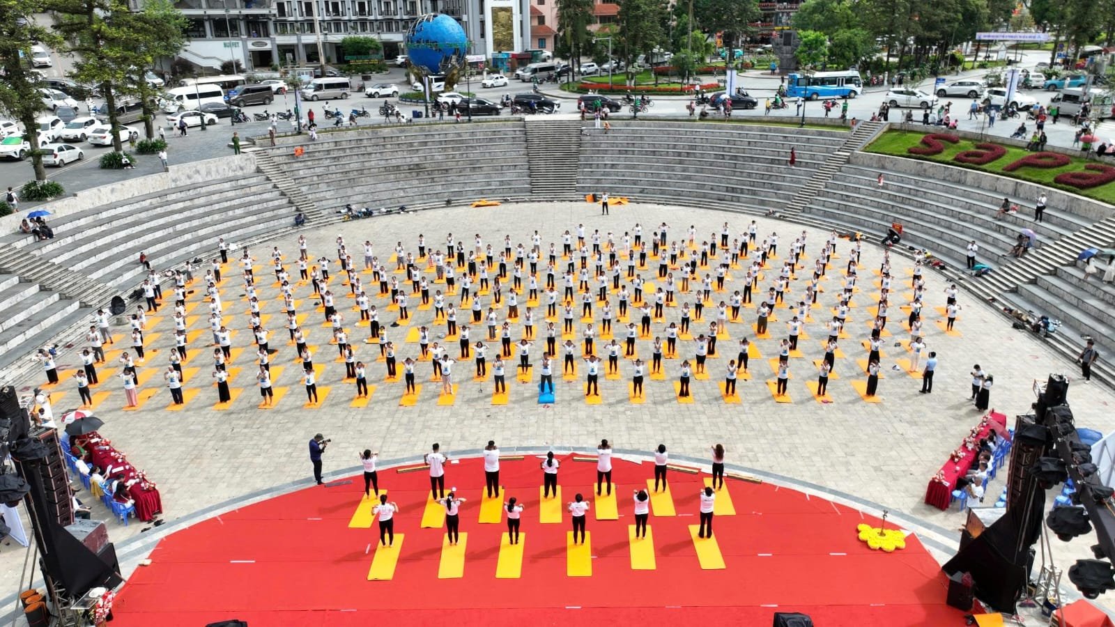 Yoga Session at the scenic city of Sa Pa by Embassy of India, Hanoi