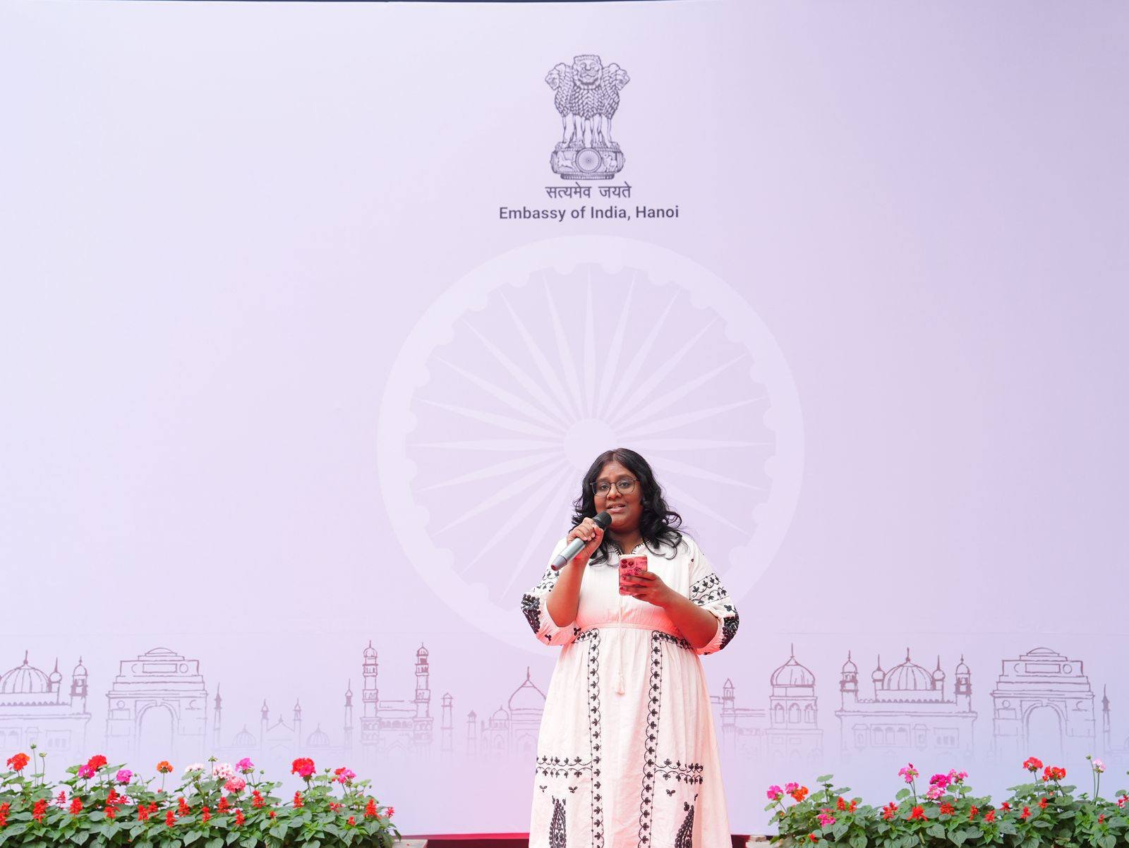 Celebration of 77th Republic of India in Embassy of India, Hanoi