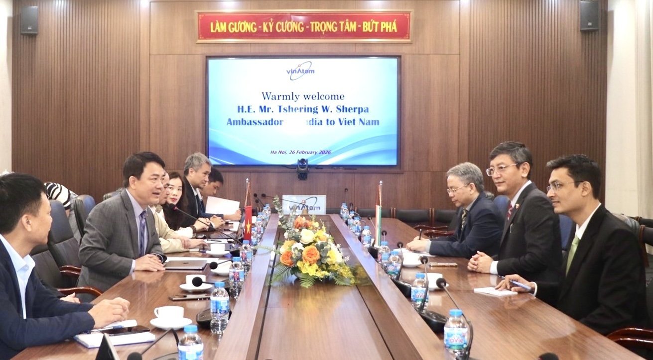 Ambassador met Dr. Tran Chi Thanh, President of Viet Nam Atomic Energy Institute (VINATOM) on 26 February 2026
