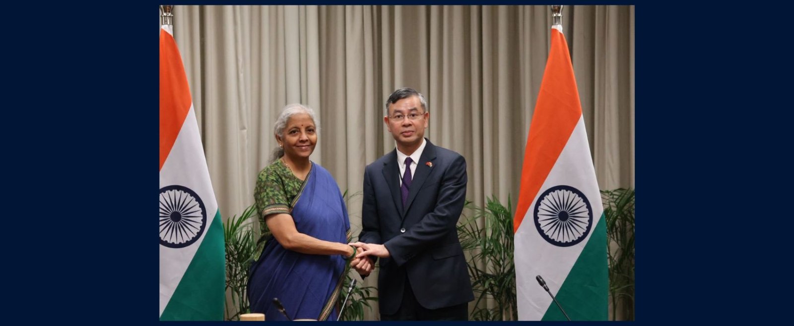 Union Minister for Finance and Corporate Affairs Smt. Nirmala Sitharaman met H.E. Mr. Ngo Van Tuan, Finance Minister of Viet Nam, in New Delhi.