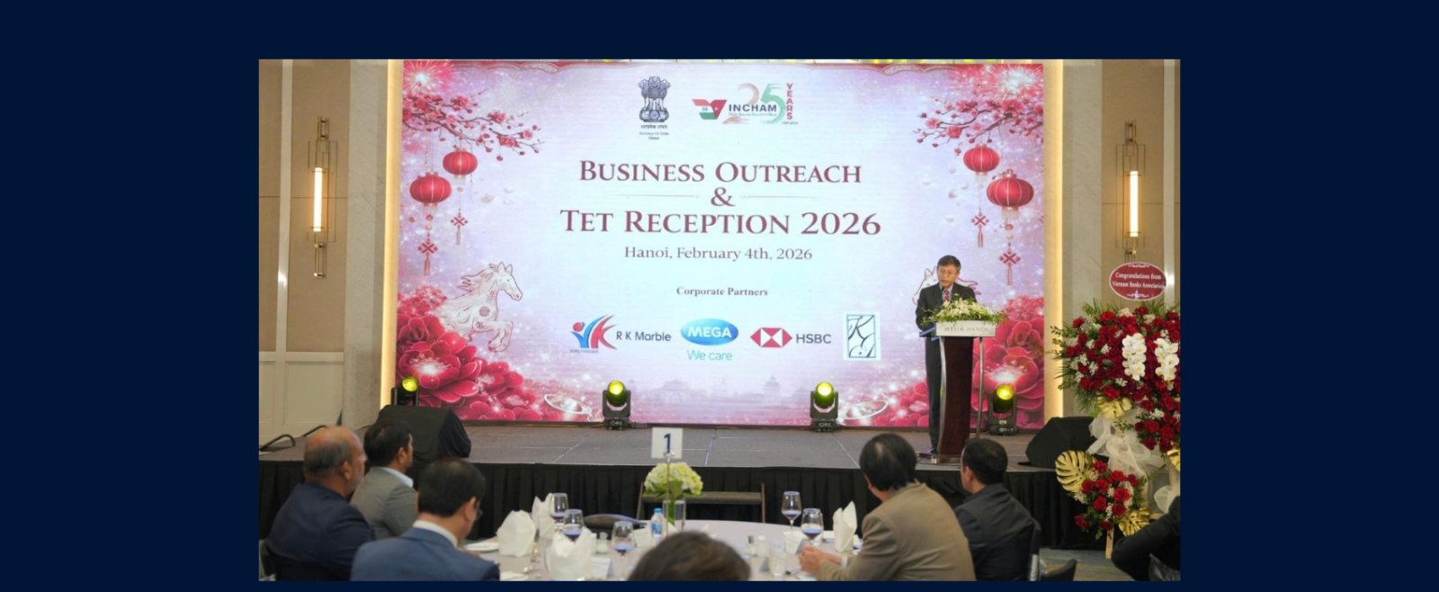 Ambassador addressed Indian Business Chamber (INCHAM) Annual Business Outreach and Tet Reception on 04 February 2026'