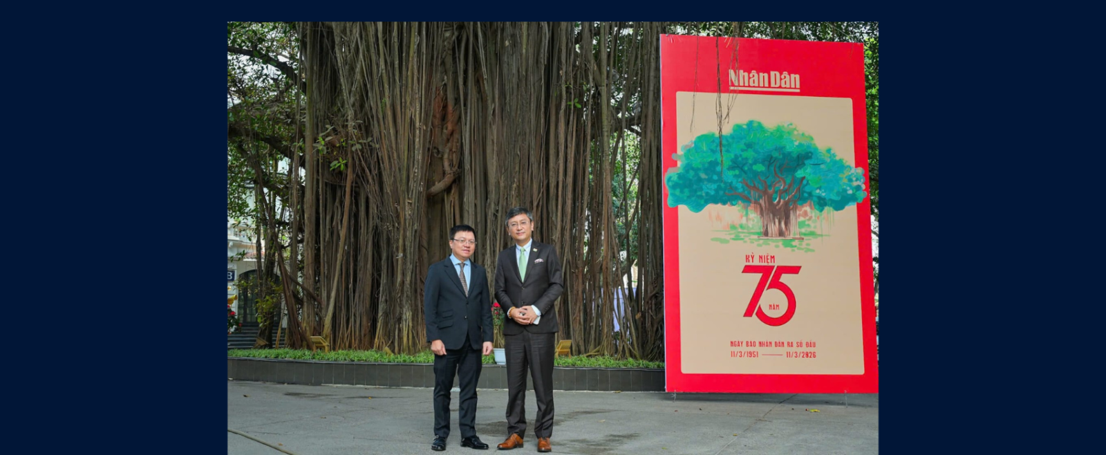 Ambassador Tshering W. Sherpa met Mr. Le Quoc Minh, Member of the Central Committee of the Communist Party of Vietnam, Editor-in-Chief of Nhan Dan Newspaper, and President of the Vietnam Journalists Association on 16 March 2026