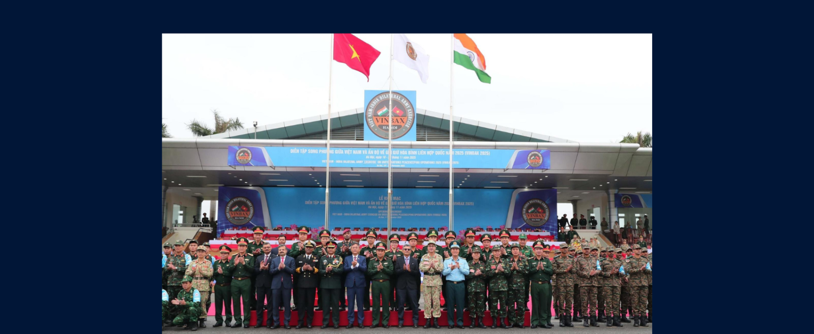 6th edition of the India-Viet Nam Exercise VINBAX inaugurated on 11 November 2025 at Mieu Mon National Training Centre near Hanoi