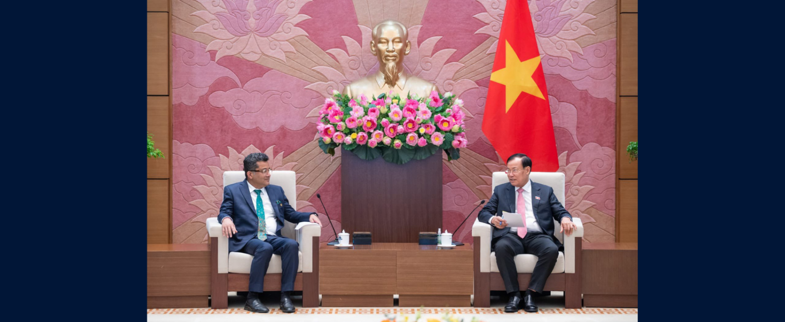Minister of State for External Affairs & Textiles Shri Pabitra Margherita met with H.E. Sn. Lt. Gen. Le Tan Toi, Chairman of the National Assembly Committee for Defence, Security, and External Affairs​