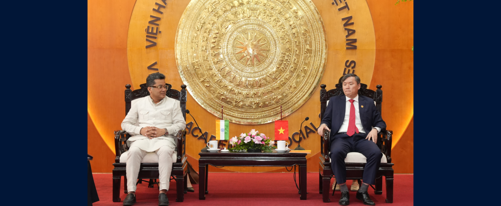 Minister of State for External Affairs & Textiles Shri Pabitra Margherita met with Dr. Le Van Loi, President of Vietnam Academy of Social Sciences (VASS) in Hanoi on 27 August 2026