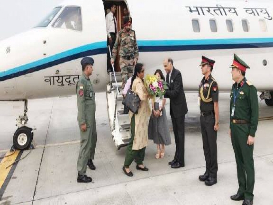 Defence Minister's transit visit