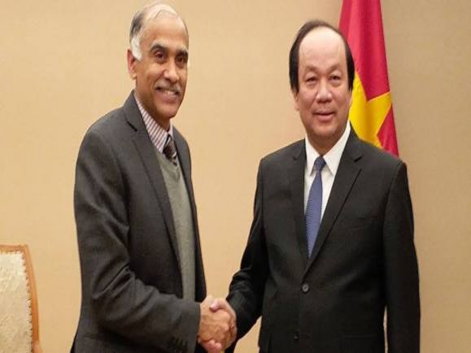 Ambassador P. Harish met with H.E. Mr. Mai Tien Dung, Minister, Government Office on 22 December 2017