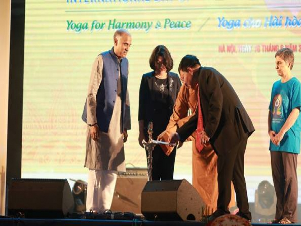 4th International Day of Yoga celebrations in Hanoi