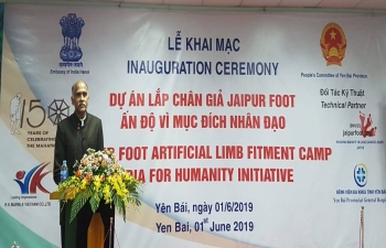 Inauguration of Jaipur Foot Camp in Yen Bai Province