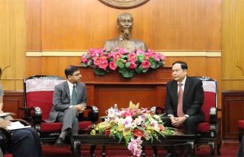 Ambassador Pranay Verma calls on the President of the Vietnam Fatherland Front (VFF) and Member of the Central Committee of the Communist Party of Vietnam
