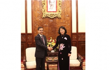 Ambassador calls on the Vice President of Vietnam