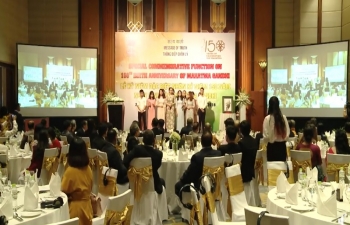 A presentation of "Sabarmati Ke Sant Tune Kar Diya Kamal" by the students of University of Social Sciences and Humanities, Hanoi, Vietnam on the occasion of celebration of 150th Birth Anniversary of Mahatma Gandhi.