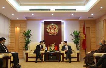 Ambassador Pranay Verma met with Vietnam's Minister of Information and Communications and the new Chairman of the Vietnam-Indian Friendship Association (VIFA)