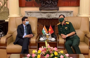 Ambassador met the Director of Institute for Defence Strategy (IDS) of Vietnam, Senior Col. Vu Cuong Quyet on 6 August 2020