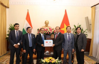 Handing Over of Flood Relief Material to Vietnam