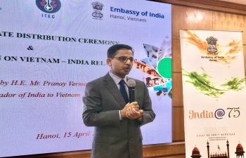 India@75: Ambassador's Speech on "India-Vietnam Relations" at Vietnam National University, Hanoi