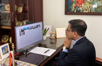 Ambassador addresses India-Vietnam Defence Industry Webinar 