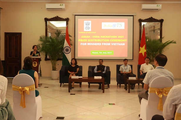 India@75: ASEAN-India Hackathon Prize Distribution at Embassy  
