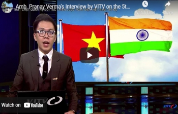 Amb. Pranay Verma's Interview by VITV on the 5th Anniversary of India-Vietnam CSP