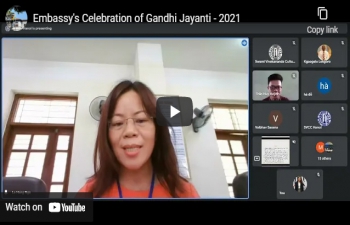 Embassy's Celebration of Gandhi Jayanti - 2021