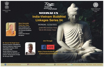 India@75: Webinar on India-Vietnam Buddhist Linkages