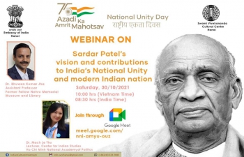 Webinar on Sardar Patel's Vision and Contributions