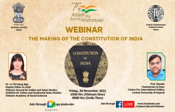 India@75: Webinar on "Making of the Indian Constitution"
