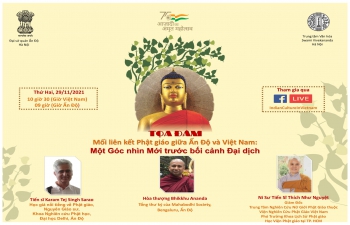 India@75: Webinar on "India-Vietnam Buddhist Linkages: A New Perspective At The Time Of Pandemic” on 29 November 2021