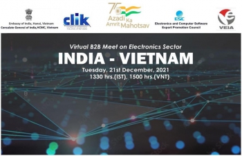 A virtual B2B Meet on Electronic Sector - India-Vietnam