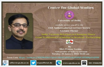 India@75: Ambassador's Address to CGS, Delhi University