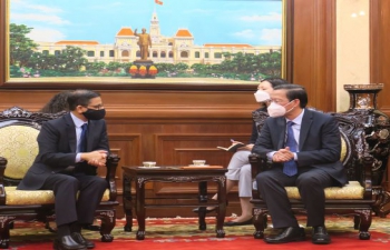 India@75: Ambassador's Meeting with Chairman of Ho Chi Minh City