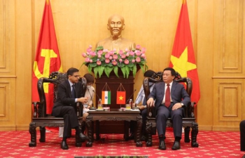 India@75: Ambassador Meets President of Ho Chi Minh Academy