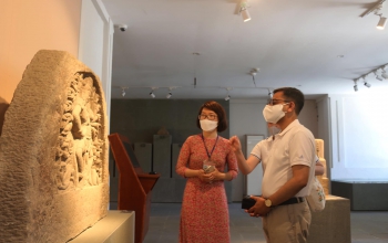 India@75: Ambassador's Visit to Da Nang Museum of Cham Sculpture