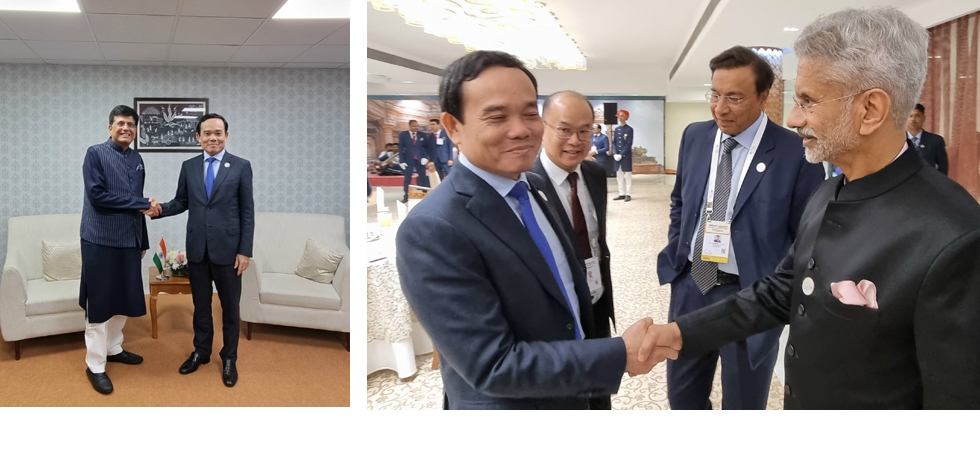 Vietnam's Deputy Prime Minister H.E. Tran Luu Quang participated in Vibrant Gujarat Global Summit and interacted with External Affairs Minister and Commerce and Industry Minister of India from 10-11 January, 2024