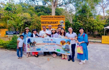 Vietnamese tour operators on a familarisation tour to Tamil Nadu from 14 to 21 March hosted by State Tourism Department visited sites and rich architecture in Trichy and Madurai and attended B2B meeting with their counterparts.